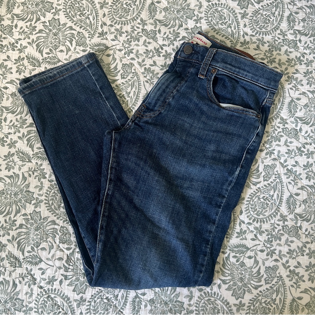 Lucky Brand Jeans Dark Wash Mens 30 X 30